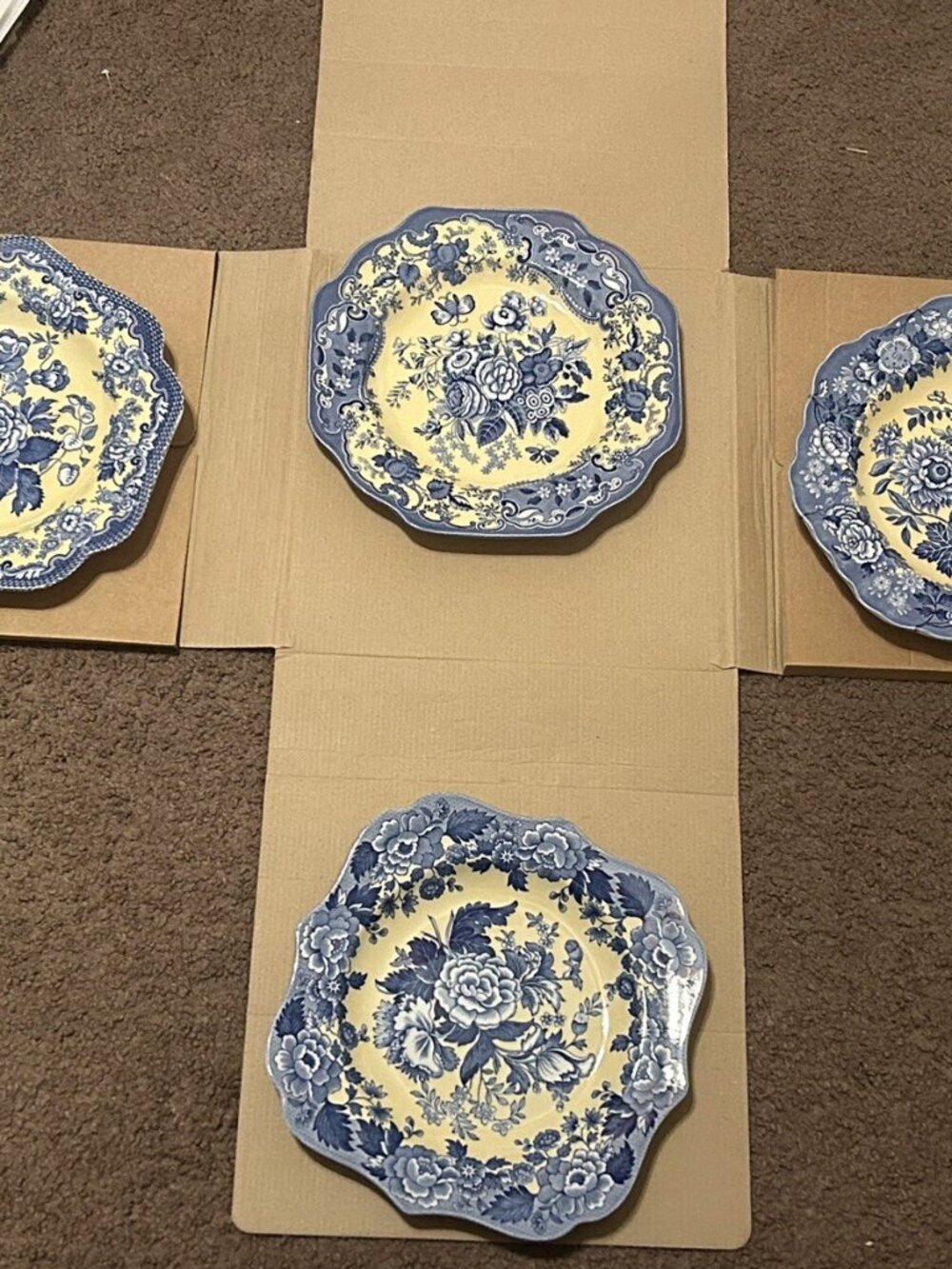 Spode Blue Room Garden Collection Boxed Set of 4 Collector Plates - Picture 2 of 14